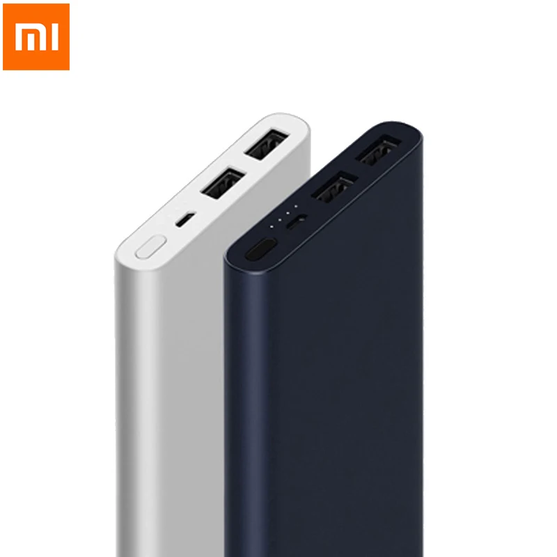 Xiaomi Mi внешний аккумулятор 2 10000 мА/ч двойной USB порт быстрая зарядка Ультратонкий