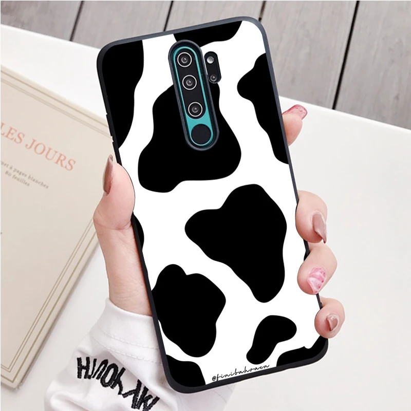 Bò Đốm Đen Dẻo Silicone Ốp Lưng Điện Thoại Redmi Note 8 7 Pro S 8T Cho Redmi 9 7A Bao cases for xiaomi blue