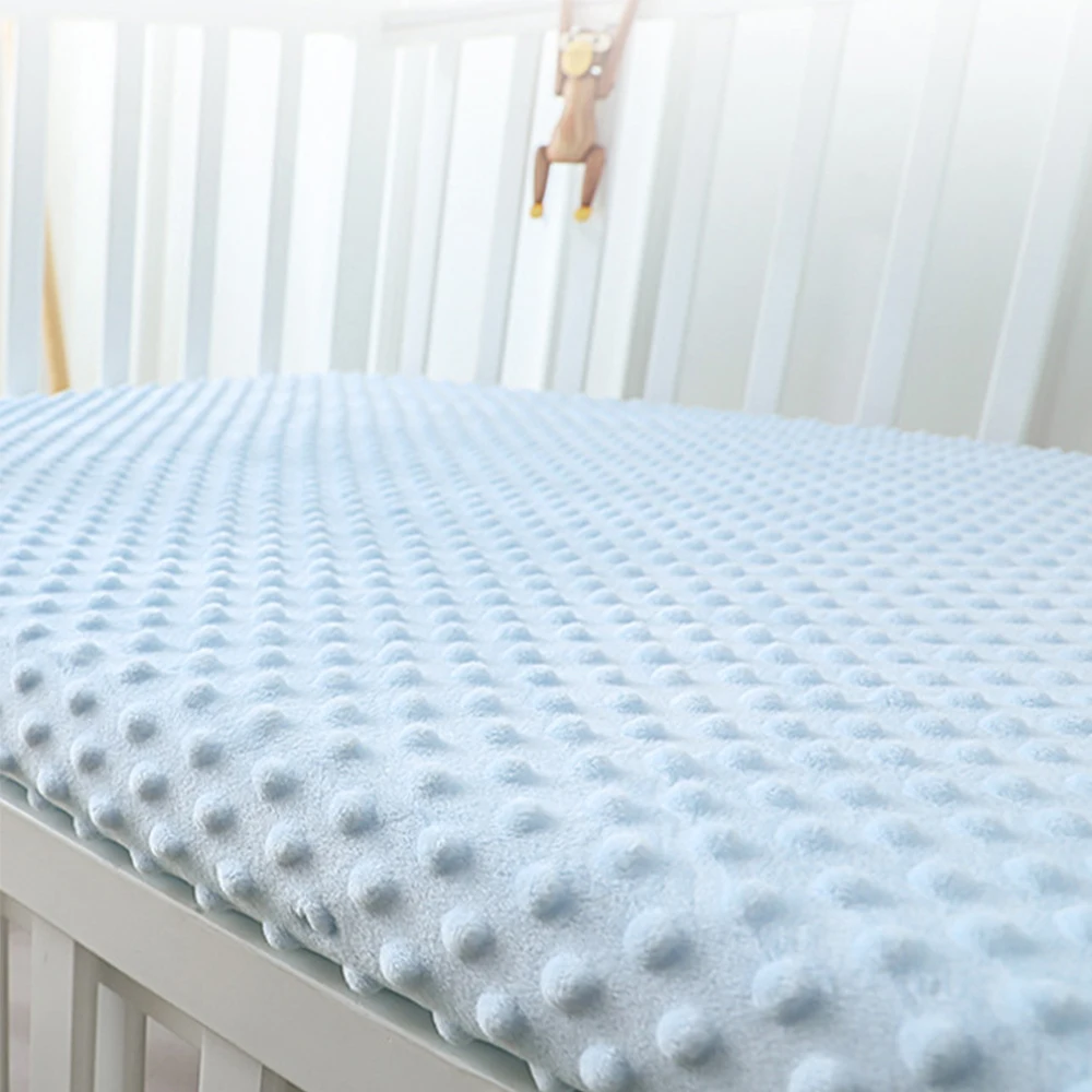 

Baby Fitted Sheet Newborns Peas Fleece Soft Crib Bed Sheet For Children Mattress Cover Protector Winter