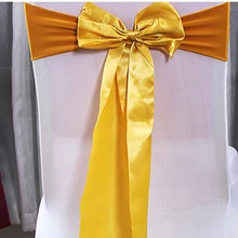 25 шт./лот вечерние банкетные стулья, с поясом, с бантом, крышка ленты для свадебных стульев Чехлы галстуком-бабочкой Лента Декор отельные принадлежности