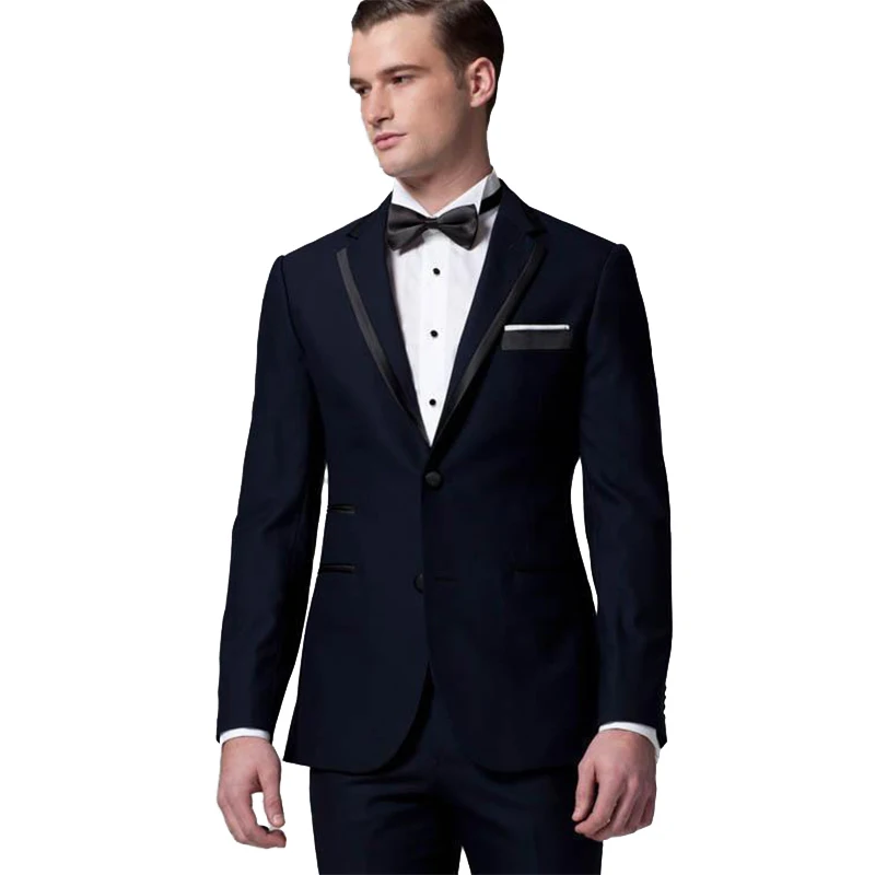 2020 черный мужской костюм для свадьбы, деловой костюм, вечерний костюм, свадебное платье, платья для выпускного вечера, вечернее платье, костюм из двух предметов (пиджак + брюки) костюм мужской из двух предметов свадебное платье приталенный деловой костюм блейзер и брюки