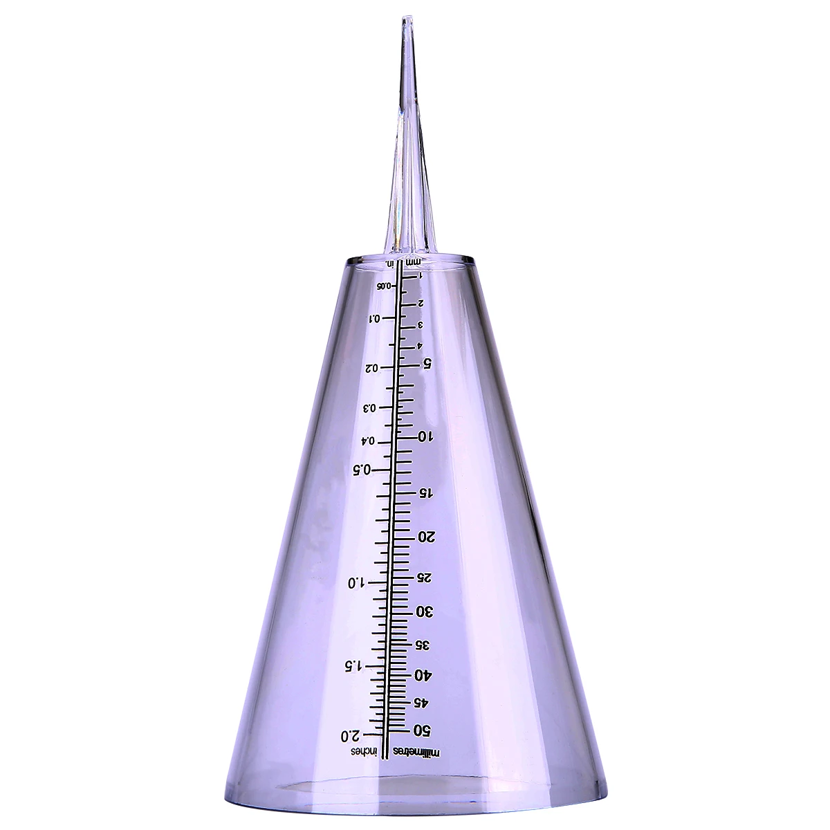 

1pcs 10*21.5cm White Transparent Rain Gauge Measurement Ground Garden Yard Rainfall Gauging Tool Parts