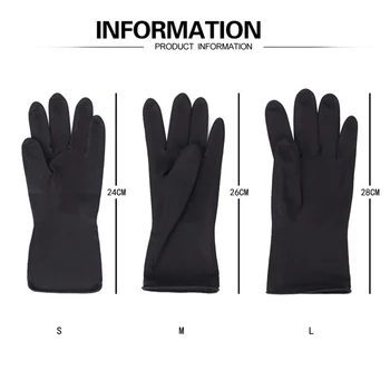 

5 Pair Salon Gloves for Hair Perming Hair Coloring Dyeing Reusable Latex Waterproof Anti-Skid Hair Gloves Styling Tool