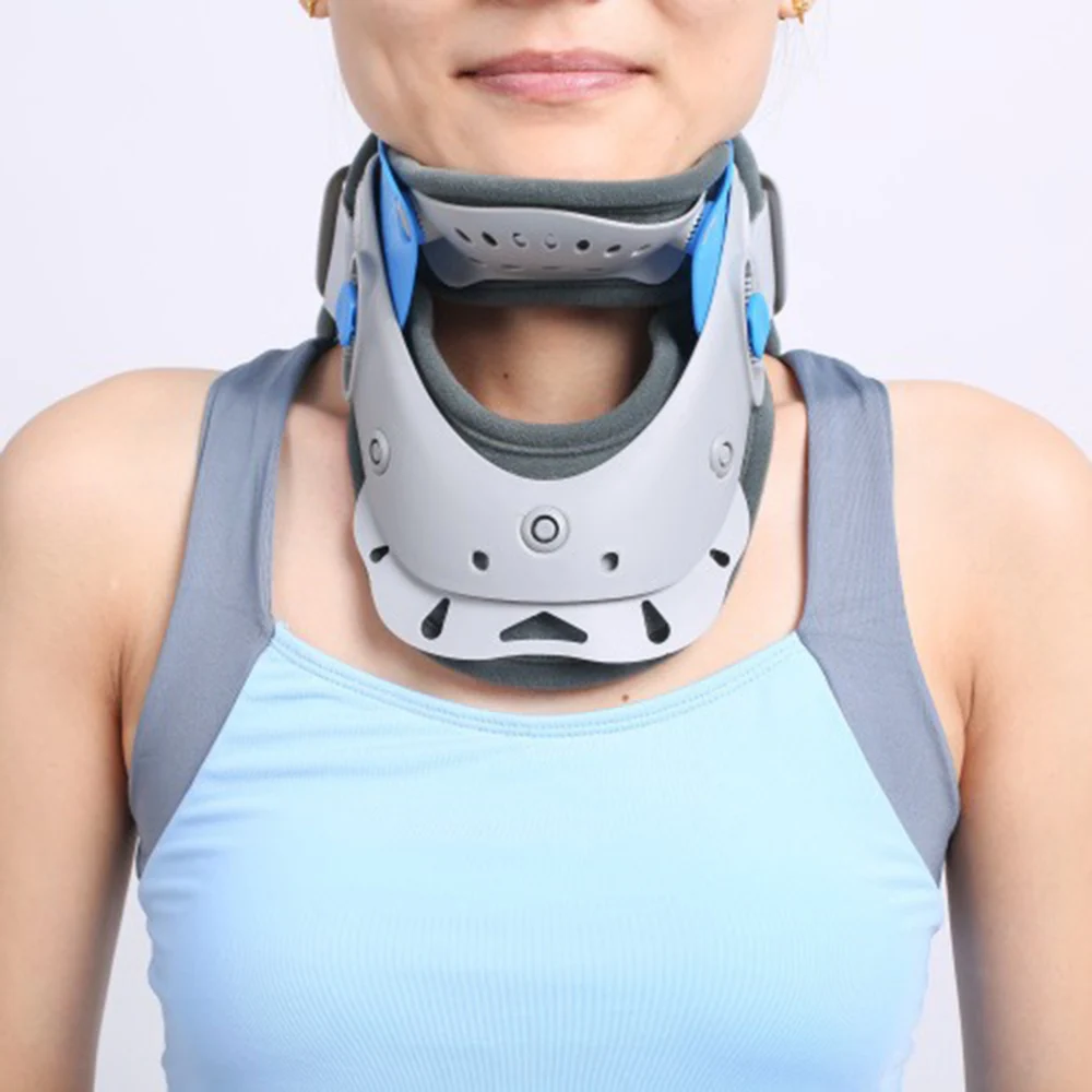 Adjustable Neck Support Traction Collar Medical Cervical Correction Breathable Stretching Vertebra Tool Tractor Decompression 1 Adjustable Neck Support Traction Collar Medical Cervical Correction Breathable Stretching Vertebra Tool Tractor Decompression 3