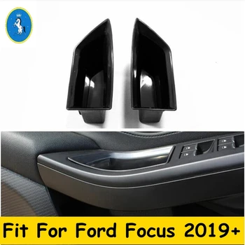 

Yimaautotrims Auto Accessory Front Inner Door Armrest Handle Storage Container Box Cover Fit For Ford Focus 2019 2020