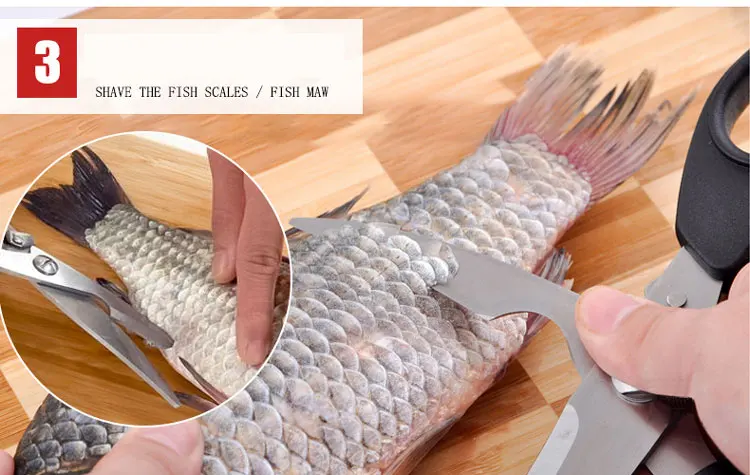 Swayboo мульти ножницы 430 из нержавеющей стали куриные ножницы для костей ABS черный безмен резак повседневные Ножницы кухонные ножницы
