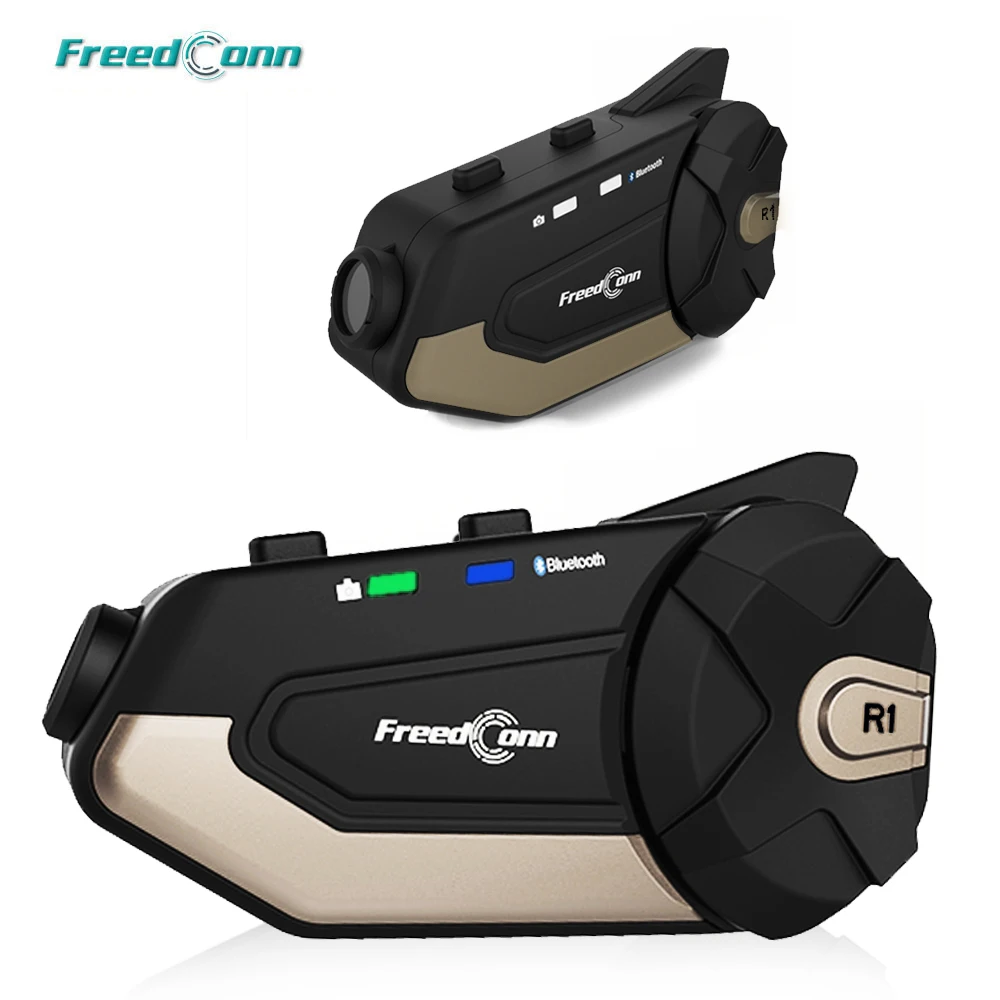 Гарнитура для мотоциклетного шлема Freedconn R1 1080P HD с поддержкой Wi-Fi и Bluetooth 4 1 |