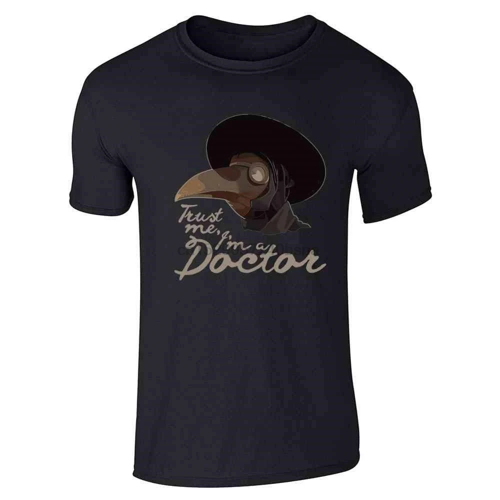 Trust Me Im A Doctor Plague Doctor, футболка с коротким рукавом, футболка с принтом, Мужская футболка с коротким рукавом