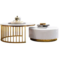 Modern multi size marble coffee table corner table several combinations marble top coffee table set