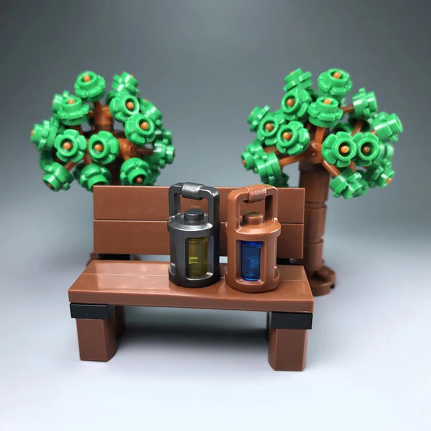 10Pcsset Legolings City Figure Accessories Building Blocks Portable Lights,Searchlights,Lanterns MOC Scene Bricks DIY Kids Toys (5)