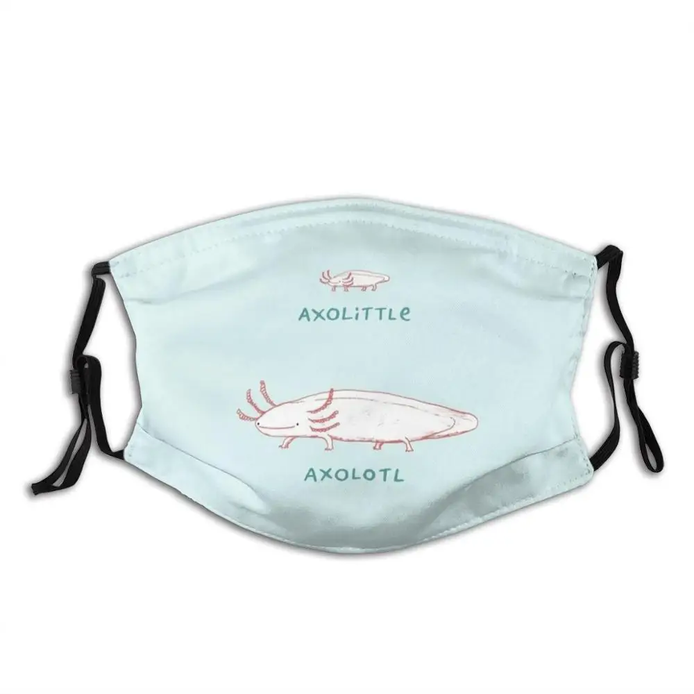 Axolittle Axolotl моющаяся маска с фильтром против пыли для рта Axie смешная плавающая