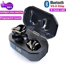 Bluetooth 5,0 6D Surround G01 наушники с сенсорным управлением TWS беспроводные наушники HIFI стерео наушники 700 мАч зарядный отсек