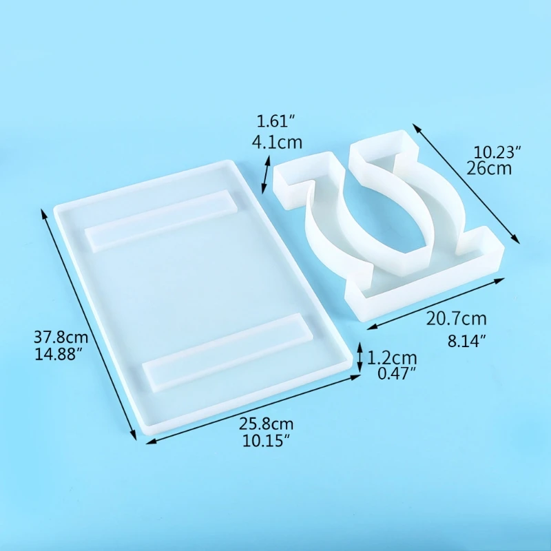 bandeja de mesa silicone molde diy artesanato