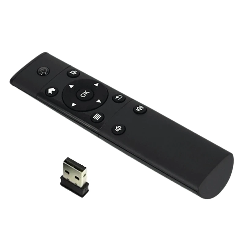 Пульт дистанционного управления 2 4G Flying Mouse черный подходит для Smart TV IP сетевых