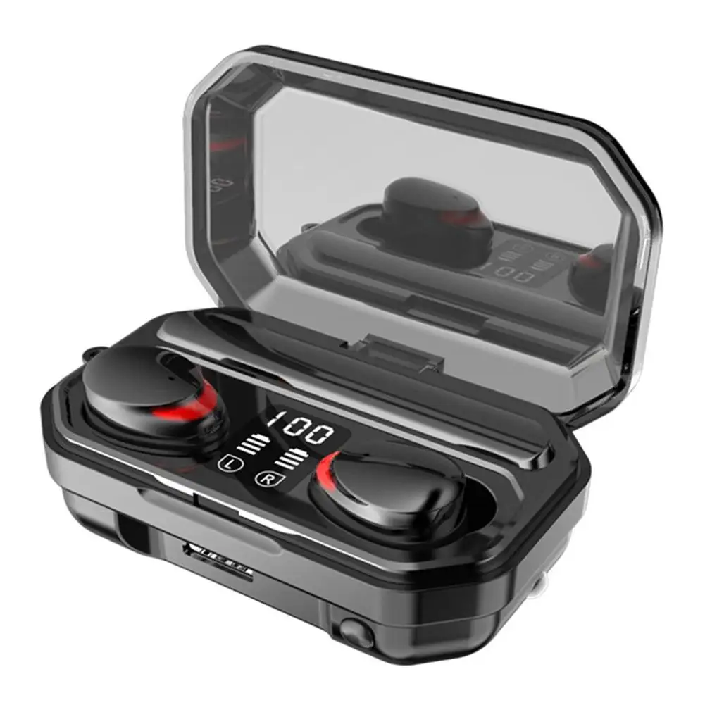 Беспроводные водонепроницаемые Bluetooth-наушники-вкладыши с микрофоном M15 TWS V5.1 HD |