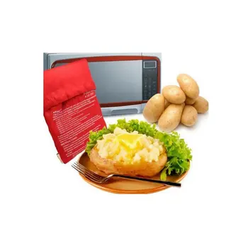 

1PCS Microwave Baking Potatoes Cooking Bag Baked Potatoes Rice Pocket Easy To Cook Stem Pockets Washable Bag Drop Shipping