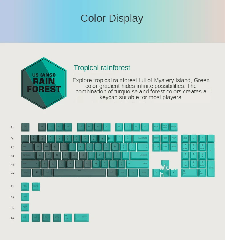 Glorious GPBT KEYCAPS Cherry-Profile Gaming Keyboard Keycaps Made from Super-Durable PBT Plastic 45 H3409cf00c46149459cfbee02ecd0b6adm.jpg