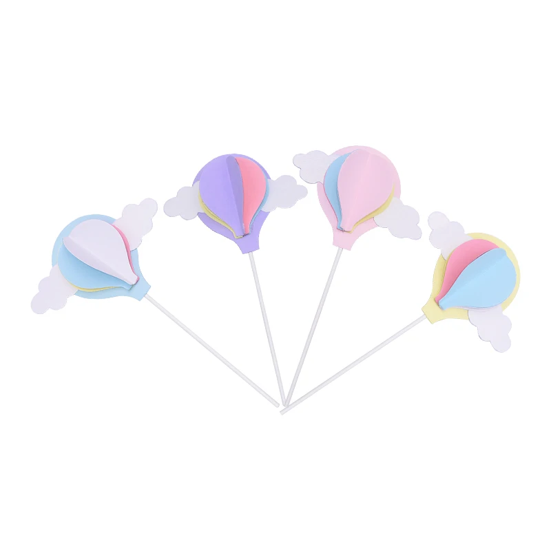 1 шт. Единорог торт Топпер облако воздушный шар форма украшения для кексов для свадьбы День рождения выпечки Декор Детские принадлежности для вечеринок 7