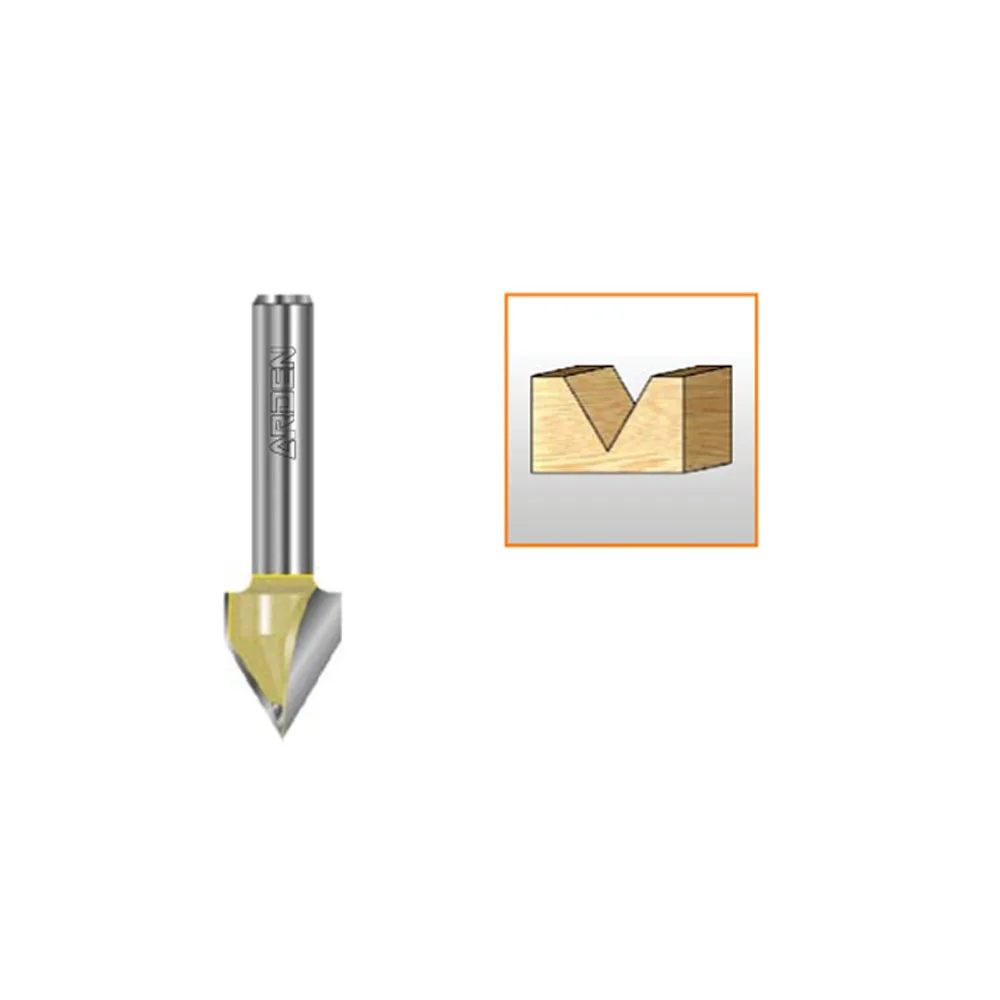 

V type cnc cutter with sharp bit for woodworking