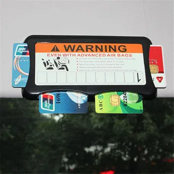 

Car Sun Visor Clip Organizer High Speed IC Card Clip Car Parking Card Holder Temporary Parking Card Package ID Storage Bag