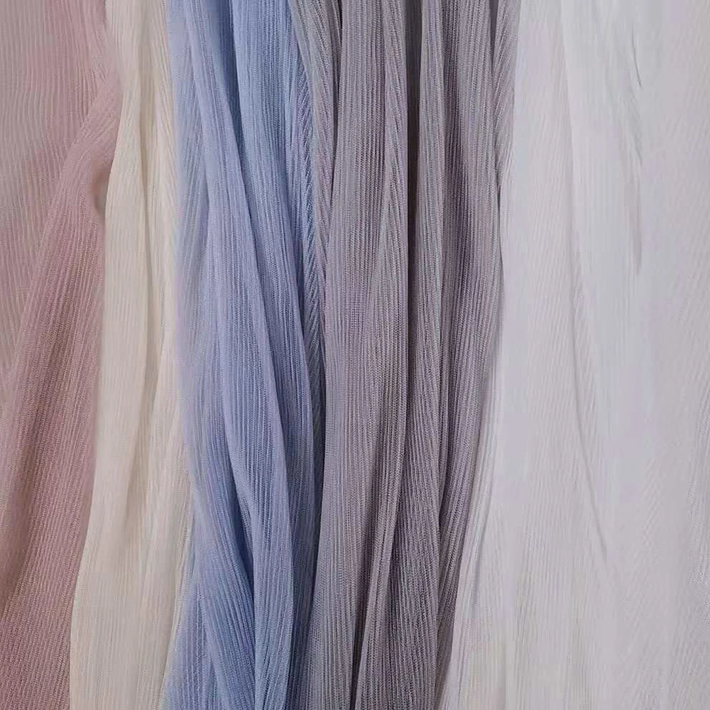 Классическая фатиновая ткань плиссированная сетчатая прозрачная свадебная