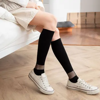 

Fashion Sexy Stockings New mesh hollow Thin Summer Stockings Female Ladies Over Knee Socks for Women High stockings