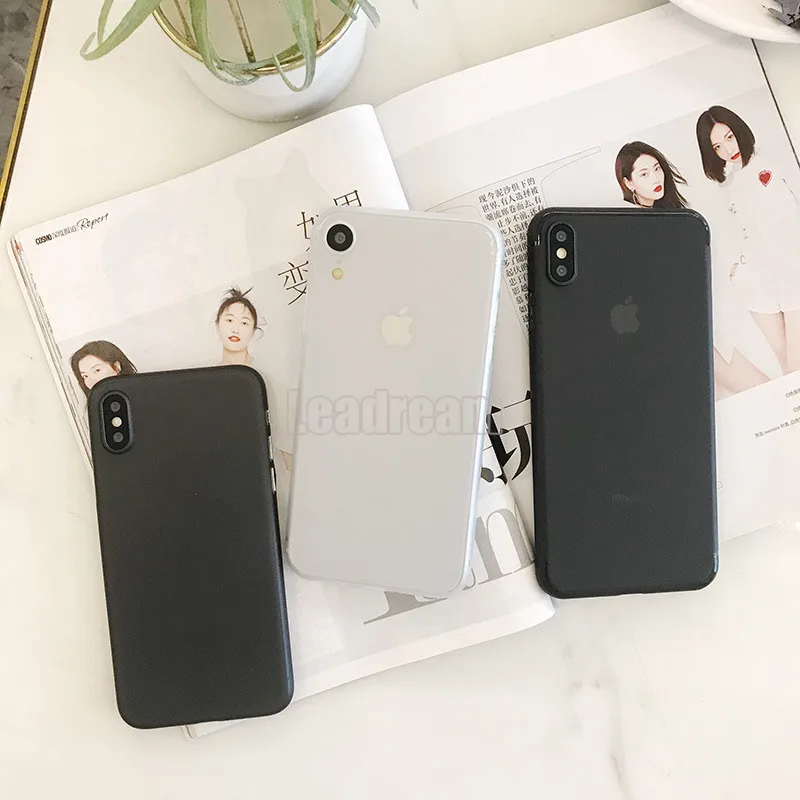 50pcs for iPhone 11 Pro Max X XS MAX XR ultra-thin 0.3MM matte soft Case Cover 6 6S 7 8 Plus | Мобильные телефоны и