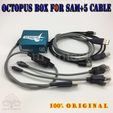 Gsmjustoncct оригинальная коробка Осьминог для samsung imei ремонт разблокировка с 5 кабелями