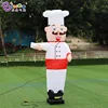 Free Shipping 2.5 meters inflatable chef air dancer for restaurant decoration / blow up waving chef air dancer balloons - toys 3