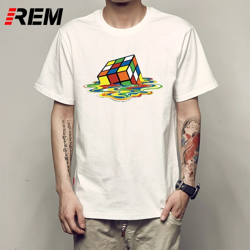 Camiseta Sheldon Cooper Cubo Wholesale Rainbow Abstract Melted