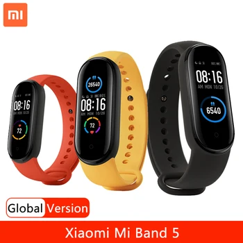 

Xiaomi Mi Band 5 Global Version Smart Bracelet 5 Color AMOLED Screen Miband 5 Heart Rate Fitness Tracker Waterproof Smart Band