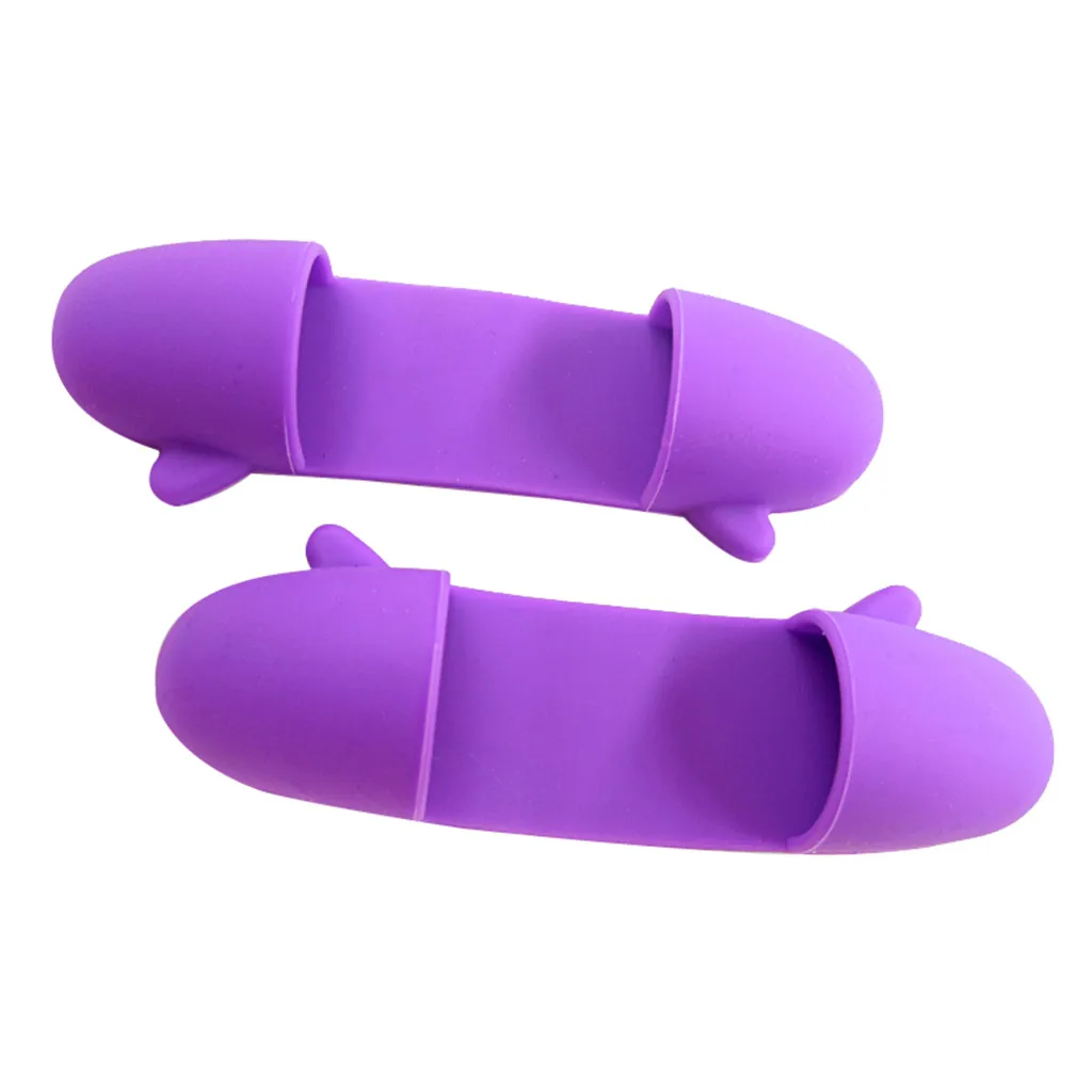 Фиолетовый Silicone Anti-scald Clip Creative To Prevent Burns Hand Kitchen Gadgets - Цвет: Фиолетовый