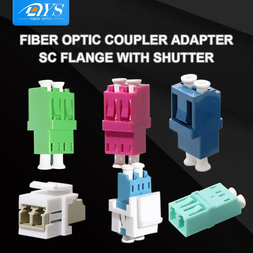 50 шт. LC дуплексный волоконно-оптический адаптер без фланеца оптоволоконный