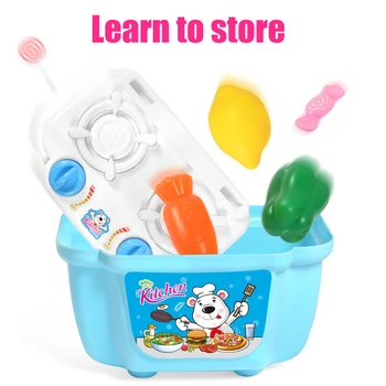 

21 PCS Play Kitchen Kit for Kids Pretend Cooking Set Roleplay Toddlers Playhouse Game M09