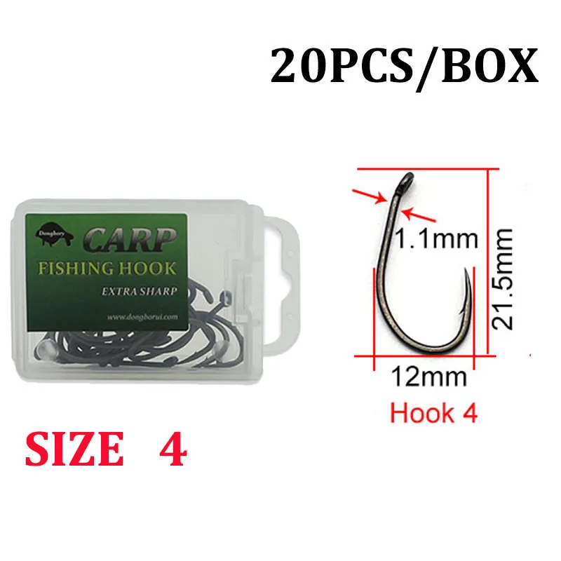 Ganci Per Chod Da Pesca Alla Carpa, Tackleco Nero Opaco, Misure Assortite 4/6/8
