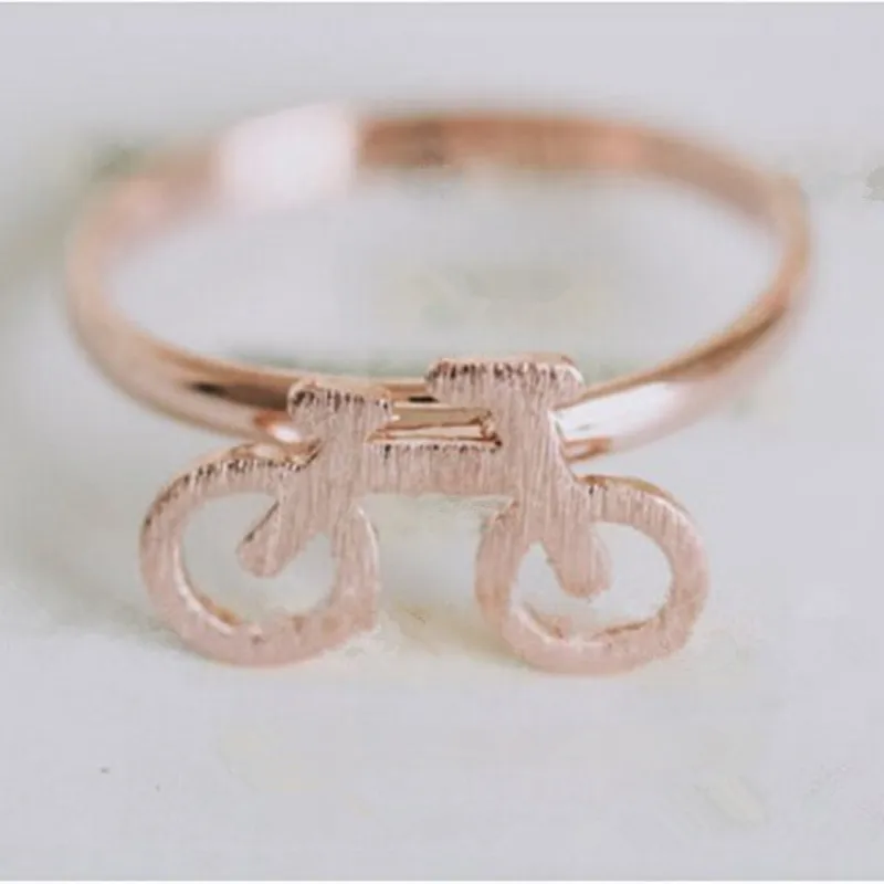 Hot Sale Cute Bicycle Rings Hand-welded Copper Ring Design Bike Suitable for Women And men | Украшения и аксессуары
