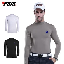 Swirling PGM Golf Wear Bottoming Shirt Winter Men's Long Sleeve Cotton Golf T-Shirt Free Shipping