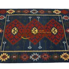 Келим ковер ручной работы шерсть гостиная постельное белье прикроватные одеяло коридор Средиземноморский стиль DX1BLUEgc131yg4