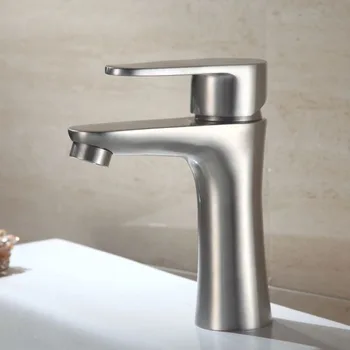

Stainless Steel Cold Hot Faucet Small Waist Basin Lavabo Faucet Single Hole Cold Hot Mixed Water Valve