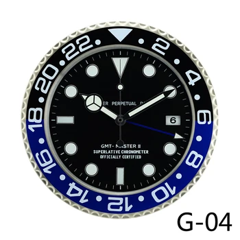 

Creative 3d Wall Clock Modern Metal Luxury Wall Watches Home Decor Silent Night Light Luminous Wall Clocks Calendar Gift L047