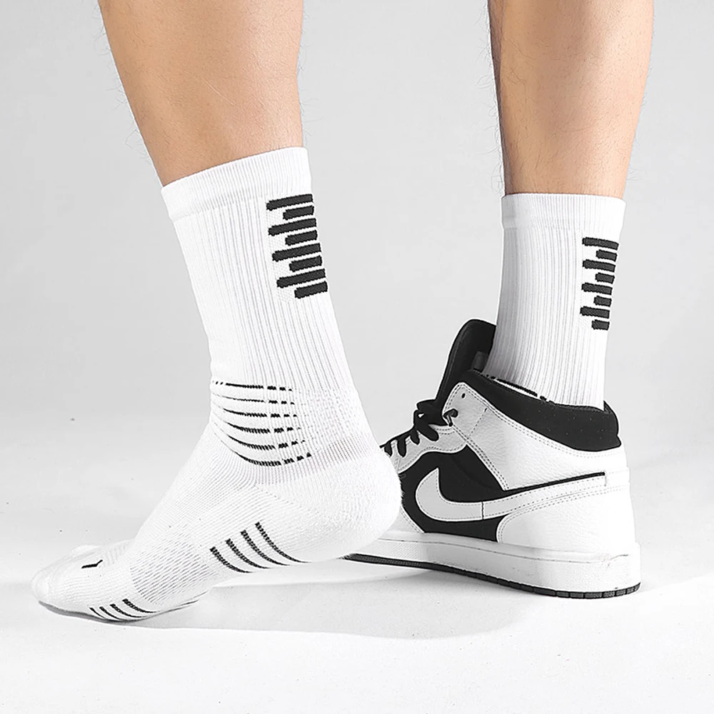 Summer Men Professional Sport Cycling Running Hiking Tennis Socks Breathable Non-Slip Compression Soccer Socks Baasploa