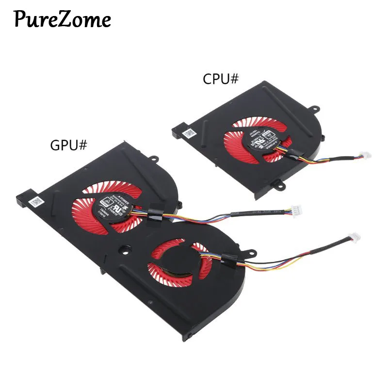 Laptop GPU CPU Cooling Fan for MSI GS63VR GS63 GS73 GS73VR MS-17B1 Stealth Pro CPU BS5005HS-U2F1 GPU BS5005HS-U2L1 Cooler