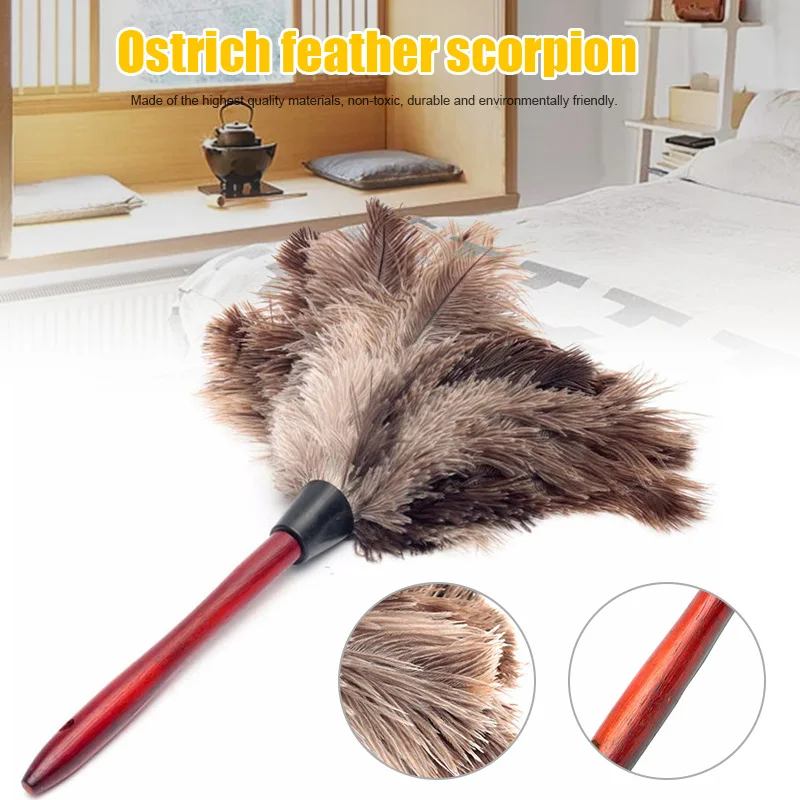 Анти-статические Duster Кисть для растушевки пыли очистки автомобилей инструмент с деревянной ручкой TP899