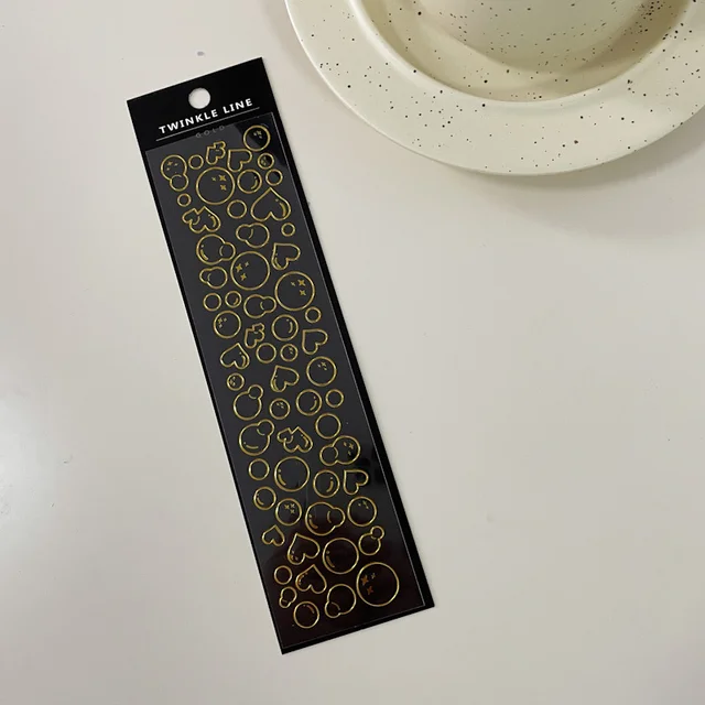 1Pc Playing Card Stars Moon Fantasy Series Decorative PVC Laser Stickers Scrapbooking Stick DIY Stationery Korea Hot Sticker 1Pc B