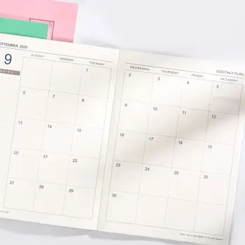

2020 Schedule This Notebook Calendar Monthly Planner Month Diary Stationery Agenda Office Leather Planner Personal Notebook M7K5
