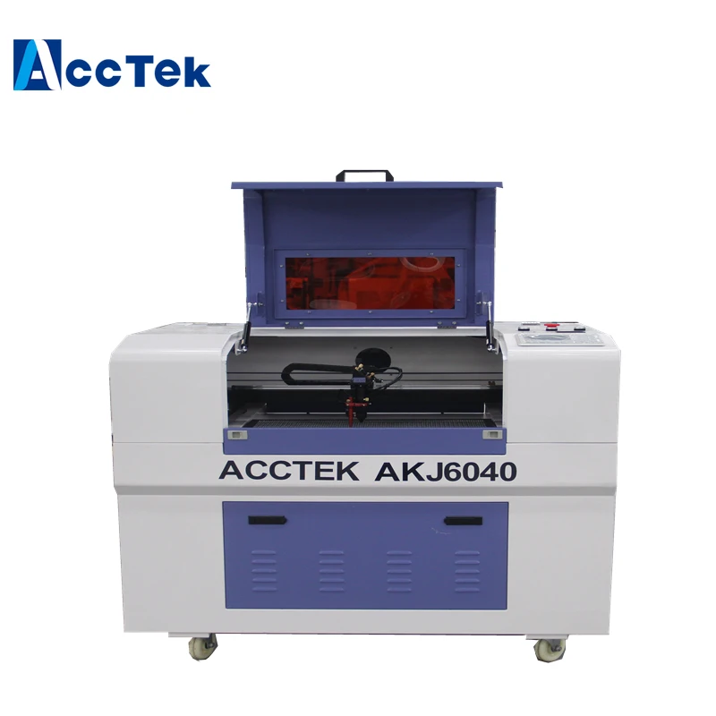 

High productivity ACCTEK mini co2 laser engraving cutting machine AKJ6040
