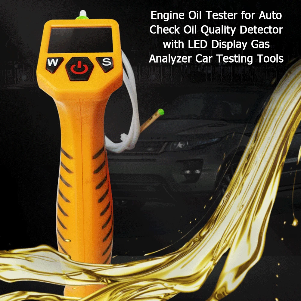 

Engine Oil Tester for Auto Check Oil Quality Detector with LED Display Gas Analyzer Car Testing Tools