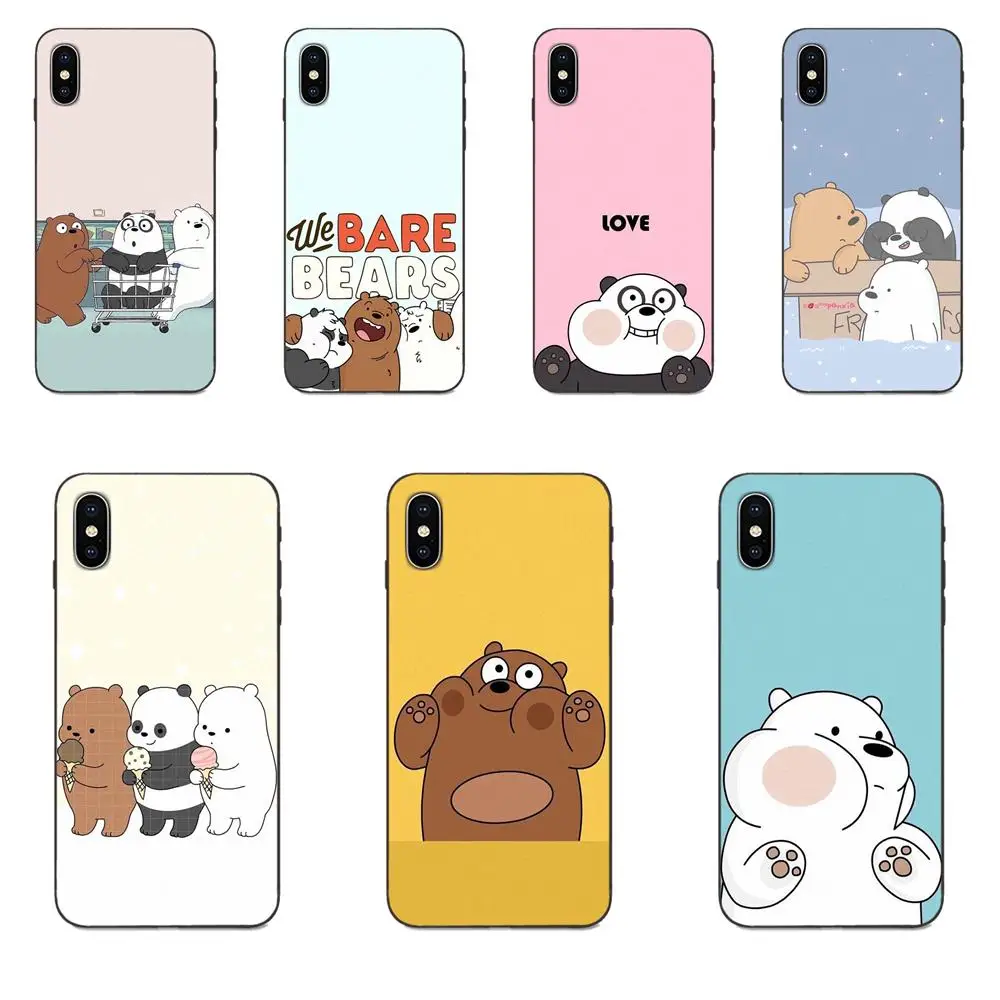 

For Huawei Honor 5A 6A 6C 7A 7C 7X 8 8A 8C 8X 9 9X 10 10i 20 Lite Pro Popular Case Cute Cartoon We Bare Bears Brothers Funny