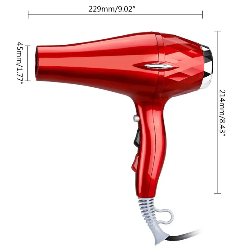 Домашний фен Быстросохнущий Электрический инструмент для ухода за волосами 2000 Вт/1800 Вт Мощность фена 220 В/110 В