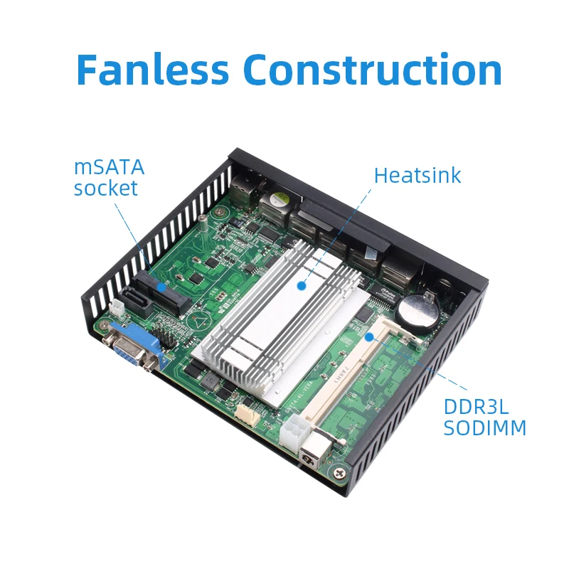Устройство брандмауэра XCY мини ПК Intel Celeron J1900 J1800 4x Gigabit Ethernet i211 NIC поддержка Pfsense